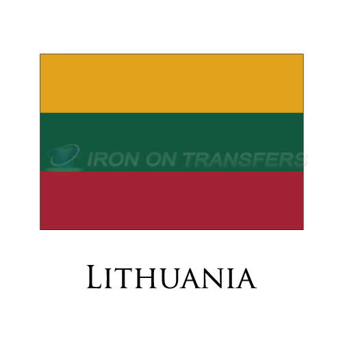 Lithuania flag Iron-on Stickers (Heat Transfers)NO.1916